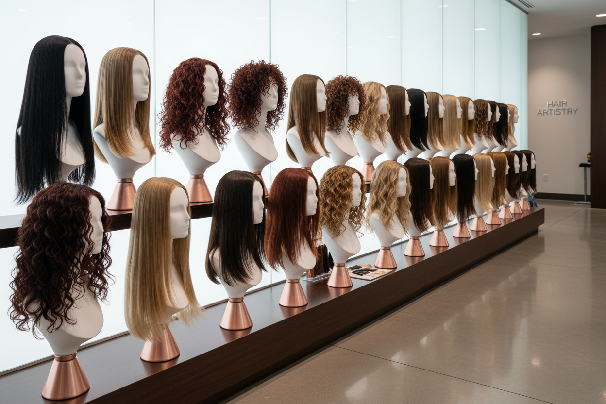 RICZEAL ECOM SHOPPING  Transform your look with premium wigs and hair extensions. Choose from human hair, synthetic, lace-front, curly, straight, and more