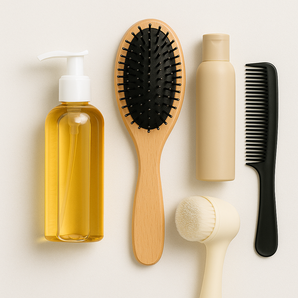 Keep your hair healthy, shiny, and nourished with premium haircare products. Shop shampoos, conditioners, oils, treatments, and styling essentials.