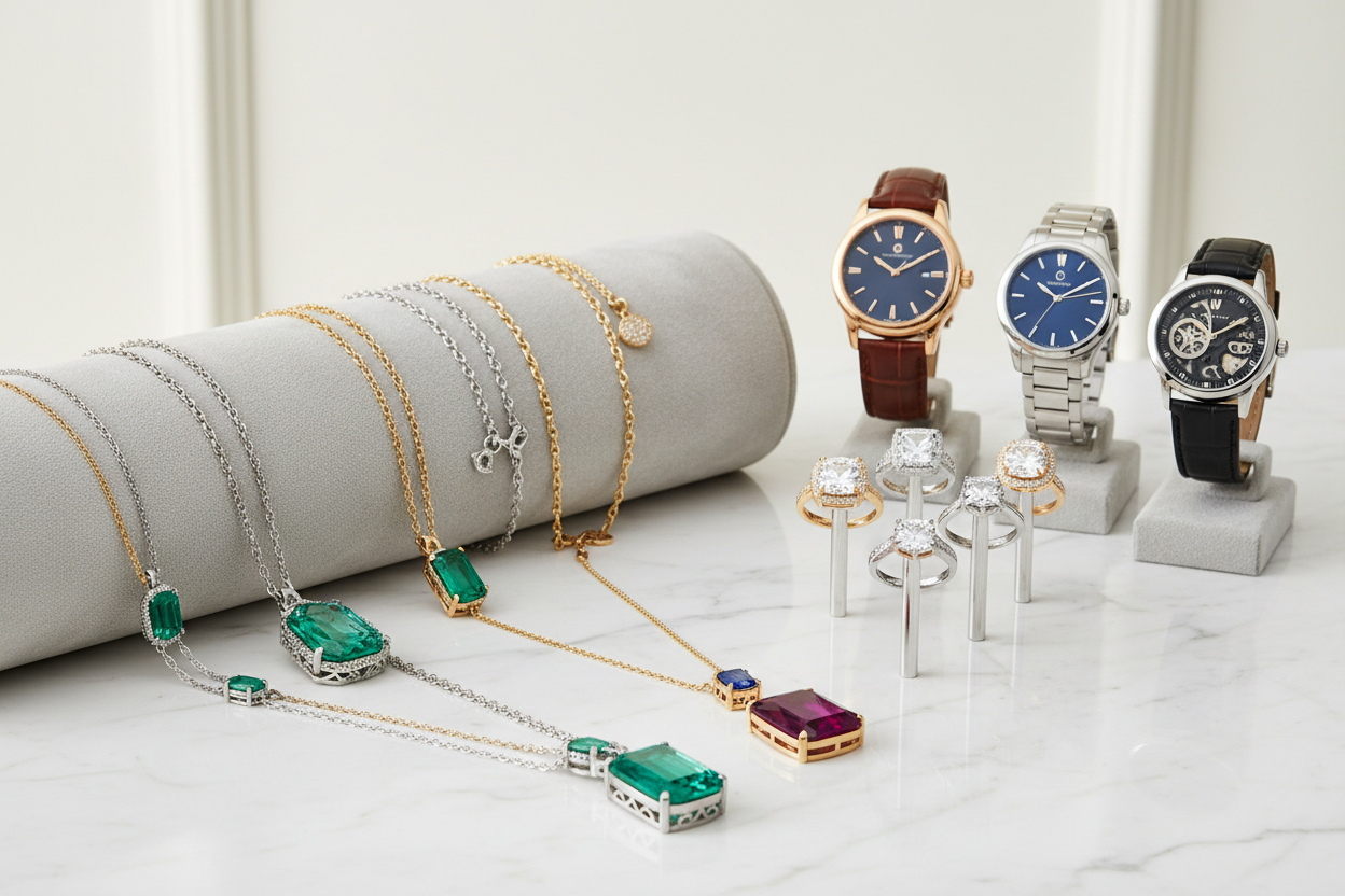 RICZEAL ECOM SHOPPING  Explore elegant jewelry and stylish watches crafted for every occasion. Shop gold, silver, diamonds, luxury timepieces, and modern designs.