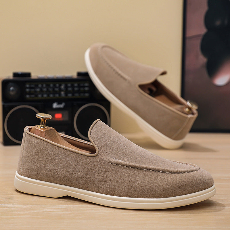 Flat-bottomed Slip-on Casual Large Size Men's Shoes