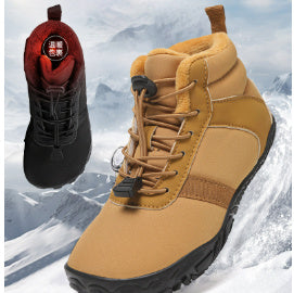 New Children's Five-finger High Cotton-padded Shoes Fleece-lined Warm Outdoor Hiking Climbing