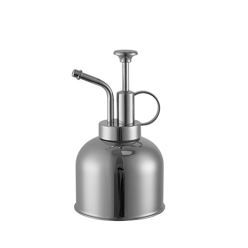 Stainless Steel Watering Can Metal Household Spray Can Hand Pressure Air Pressure Watering