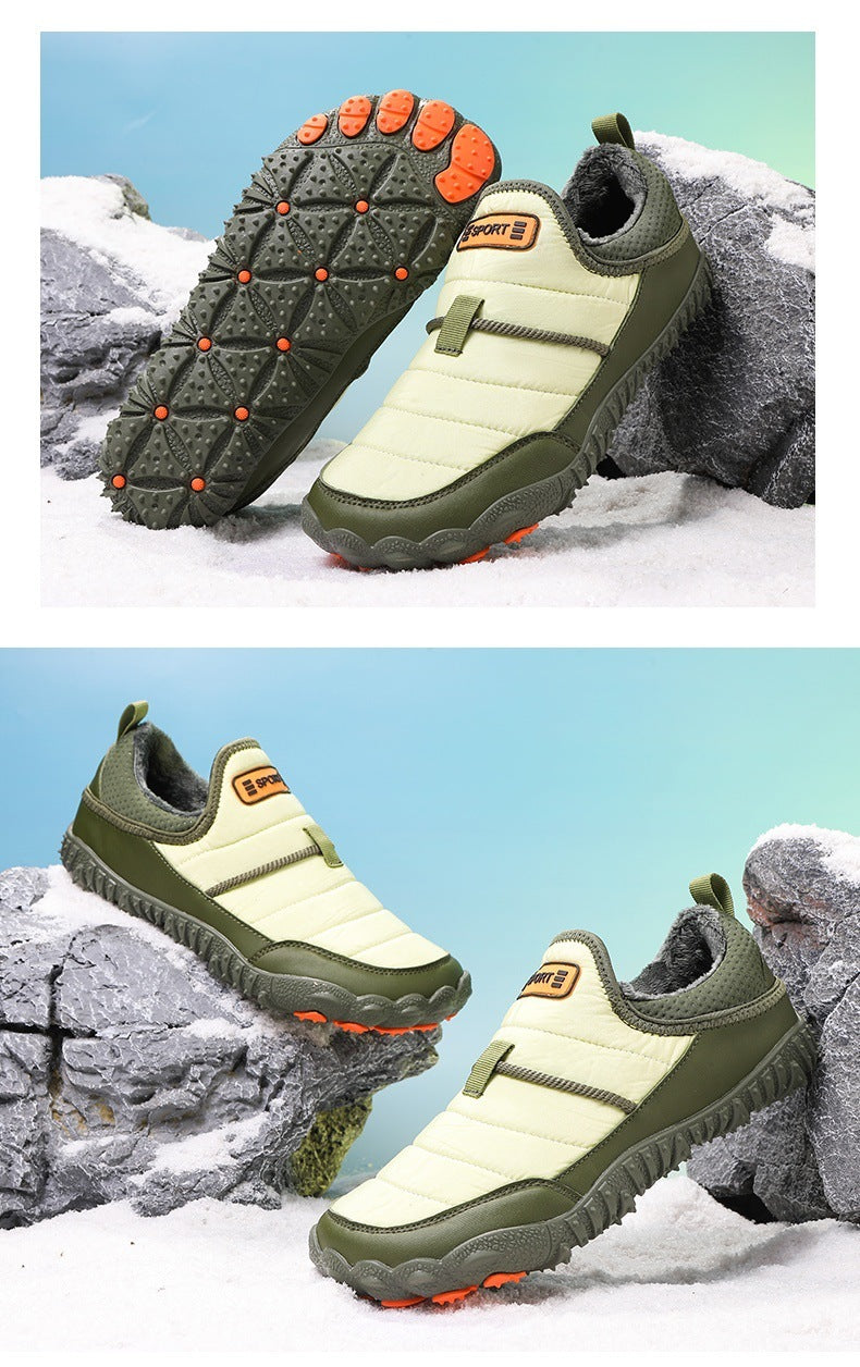 Snow Boots Outdoor Couple Leisure Non-slip Anti-velvet Warm Cotton Shoes