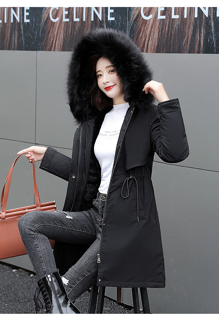 Cotton-Padded Jacket Waist Warm Winter Jacket