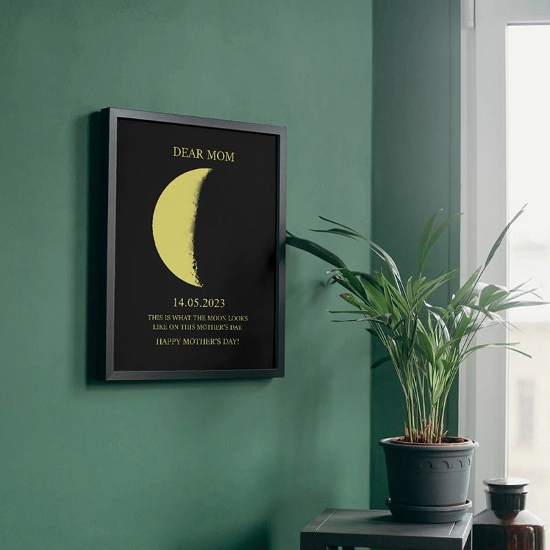 Gold-plated Moon Photo Frame Decoration Anniversary Gift