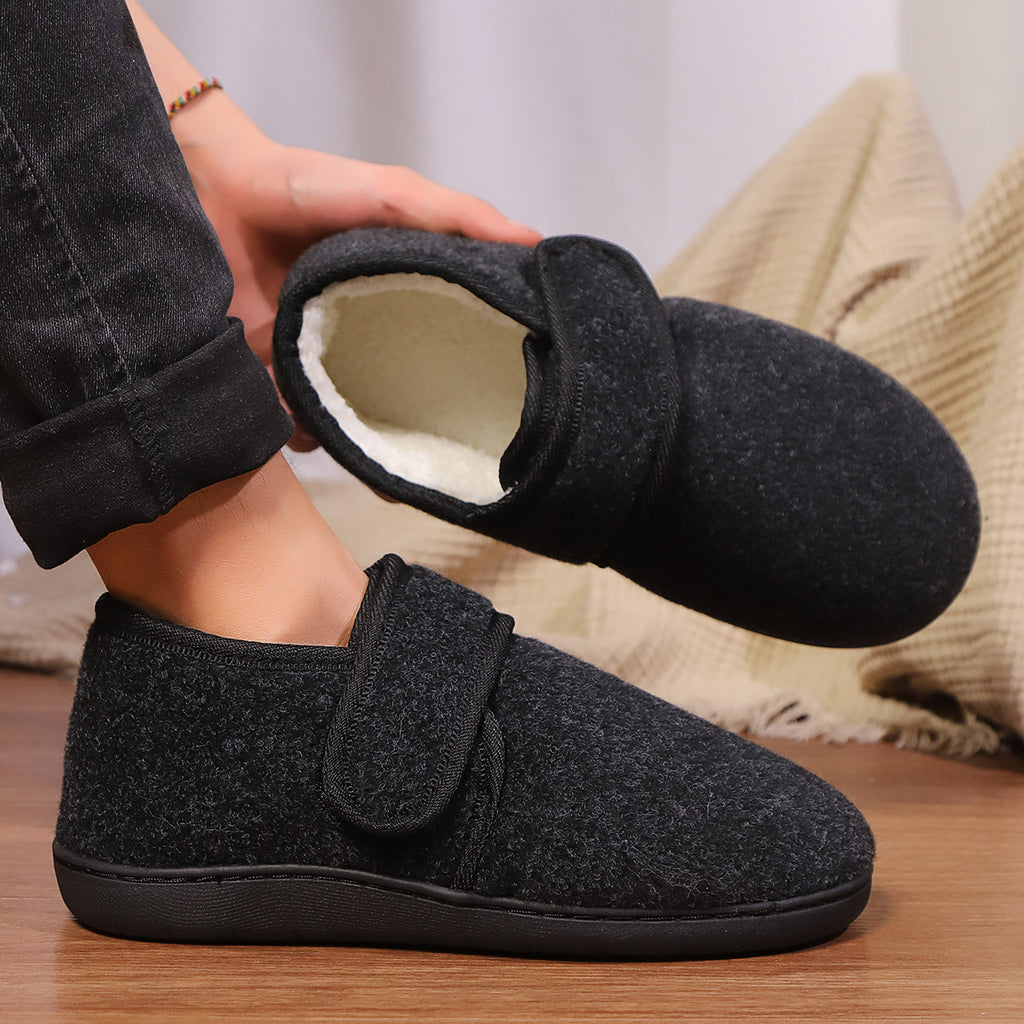 New Cotton Slippers Bag Heel Men's Winter Home Indoor Platform Warm