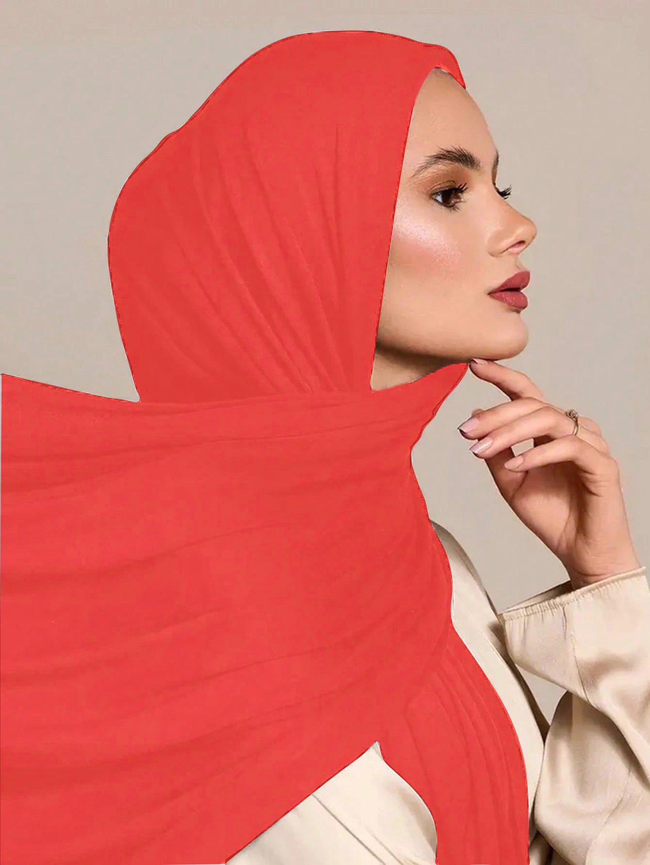 Solid Color Versatile Casual Headscarf