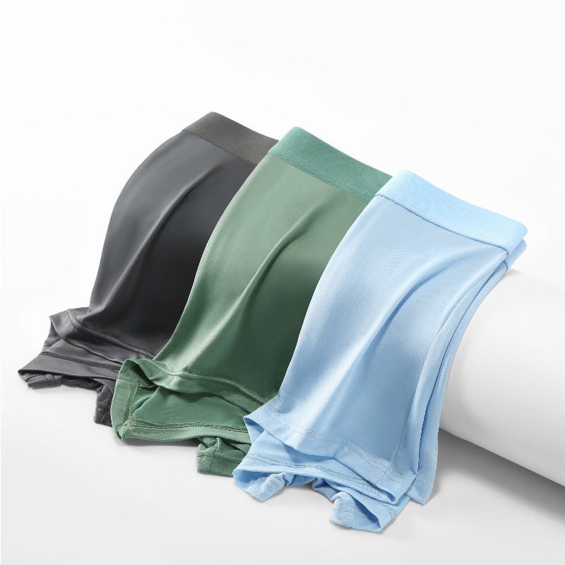 Men's Flat-cut Ice Silk Shorts