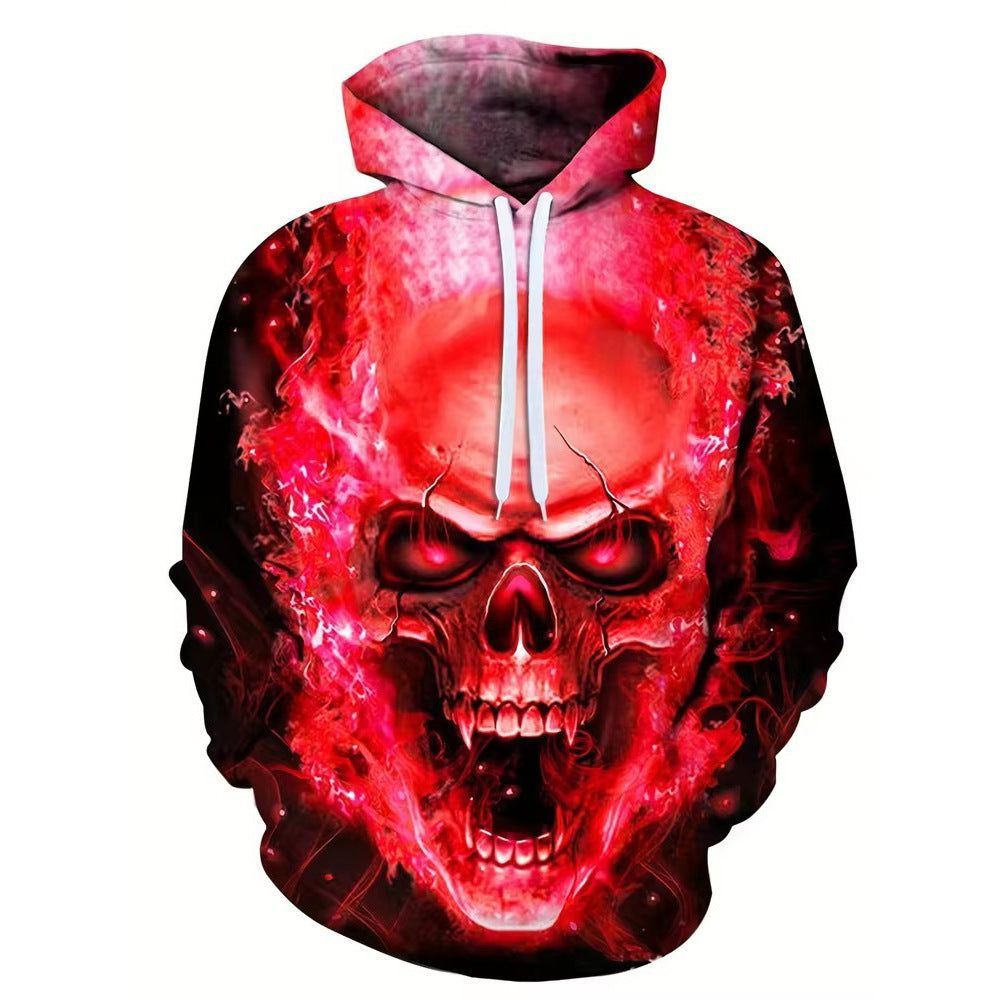 New Fashion Loose Printed Hoodie Men