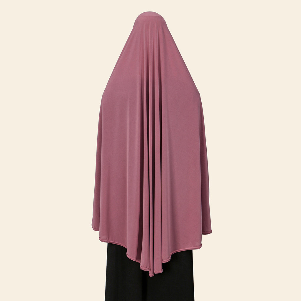 Double Bar Crystal Hemp Veil Robe Headscarf