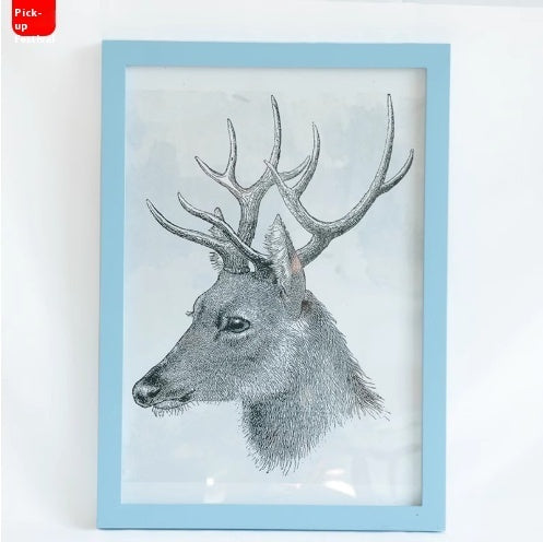 Rectangular Solid Wood Photo Frame Photo Wall Wall Hanging Table Wooden Picture Frame