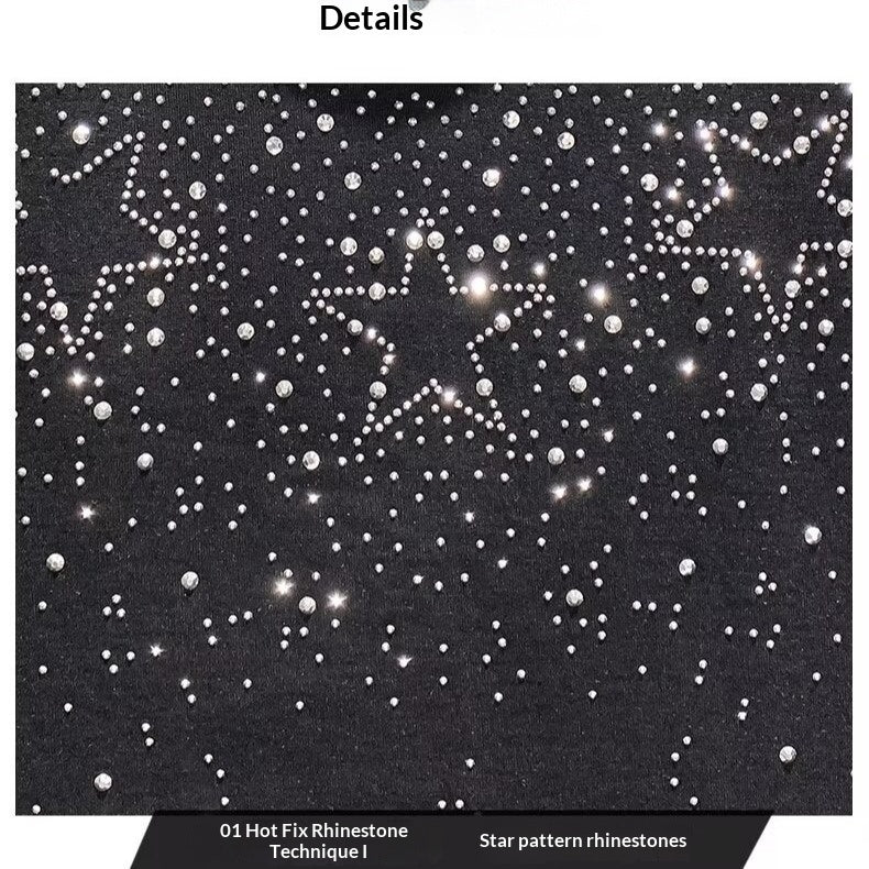 Starry Sky Short Sleeve Men's T-Shirt Casual Summer American Style