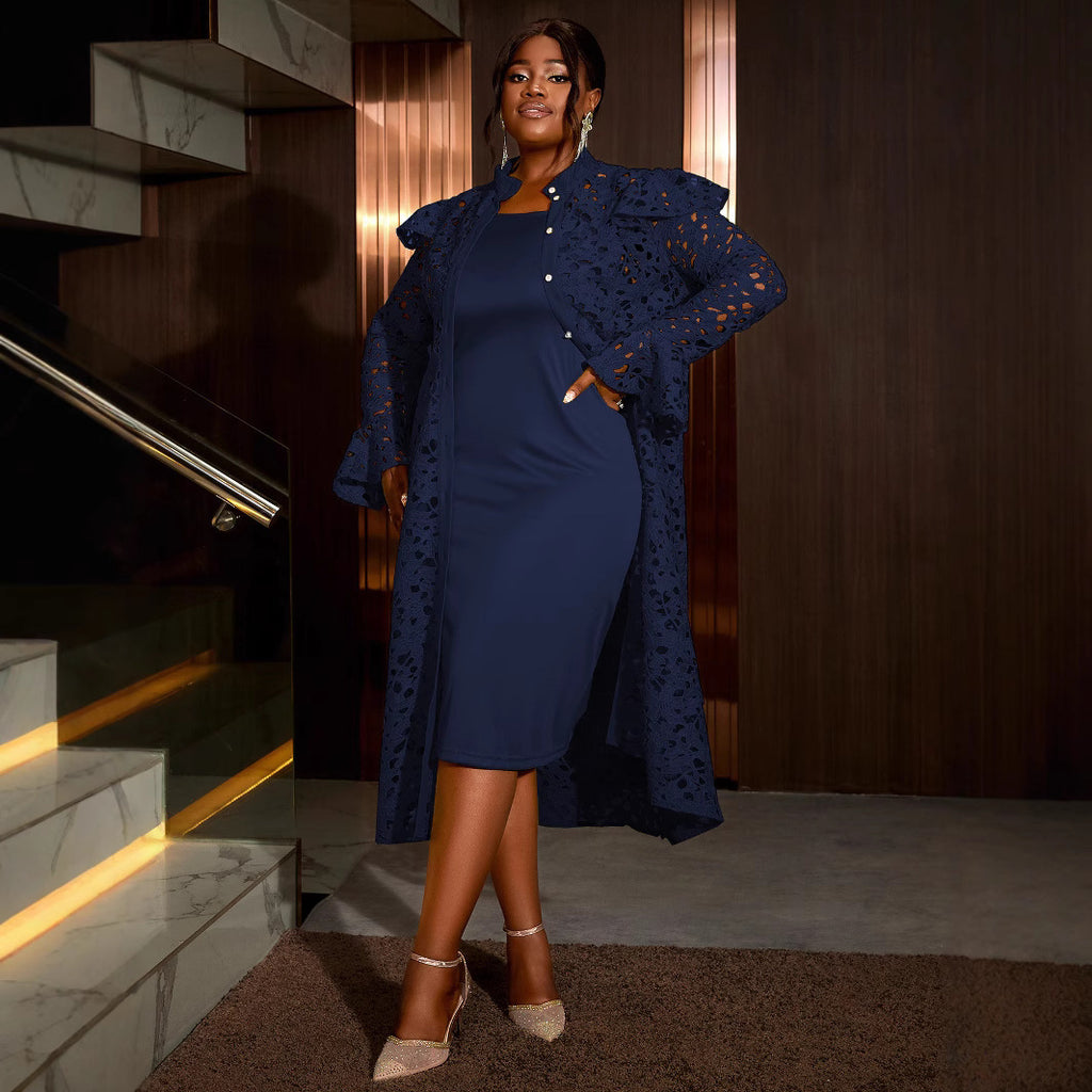 Lace Coat Half Turtleneck Cardigan Inner Wear Dress