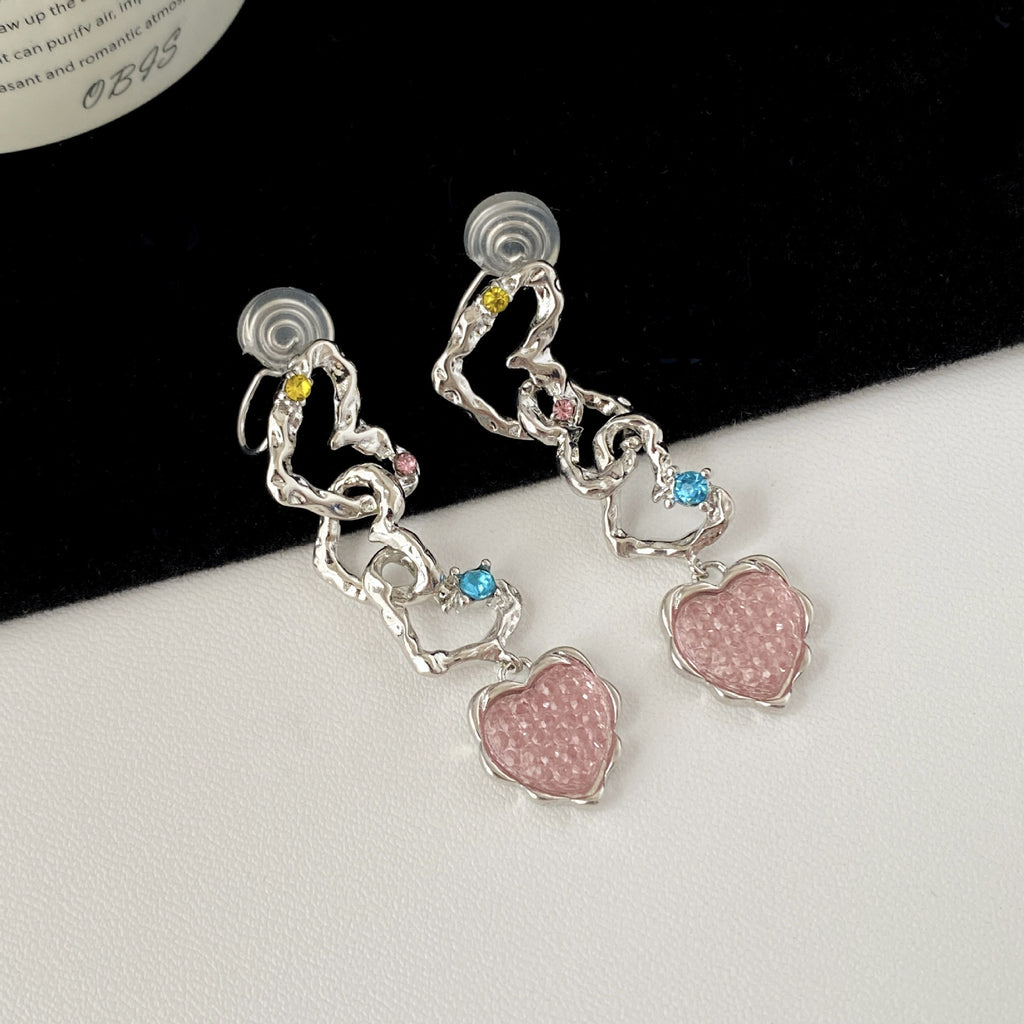 Niche Design Long Fringe Fashion Patchwork Earrings