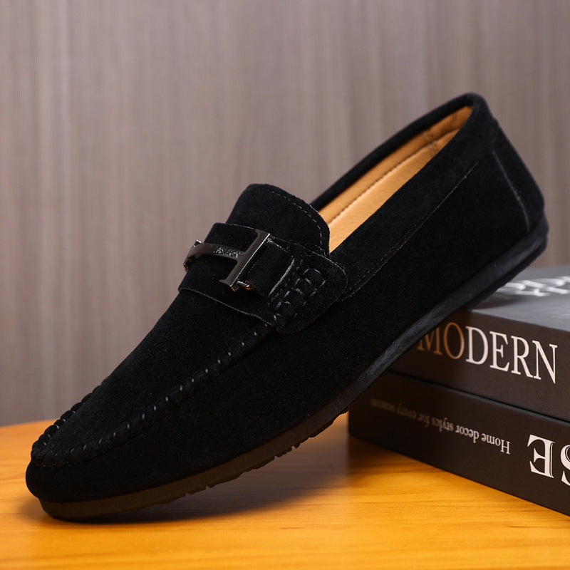 Men's Handmade Soft Sole Casual Low-Cut Round-Toe Slip-On Loafers