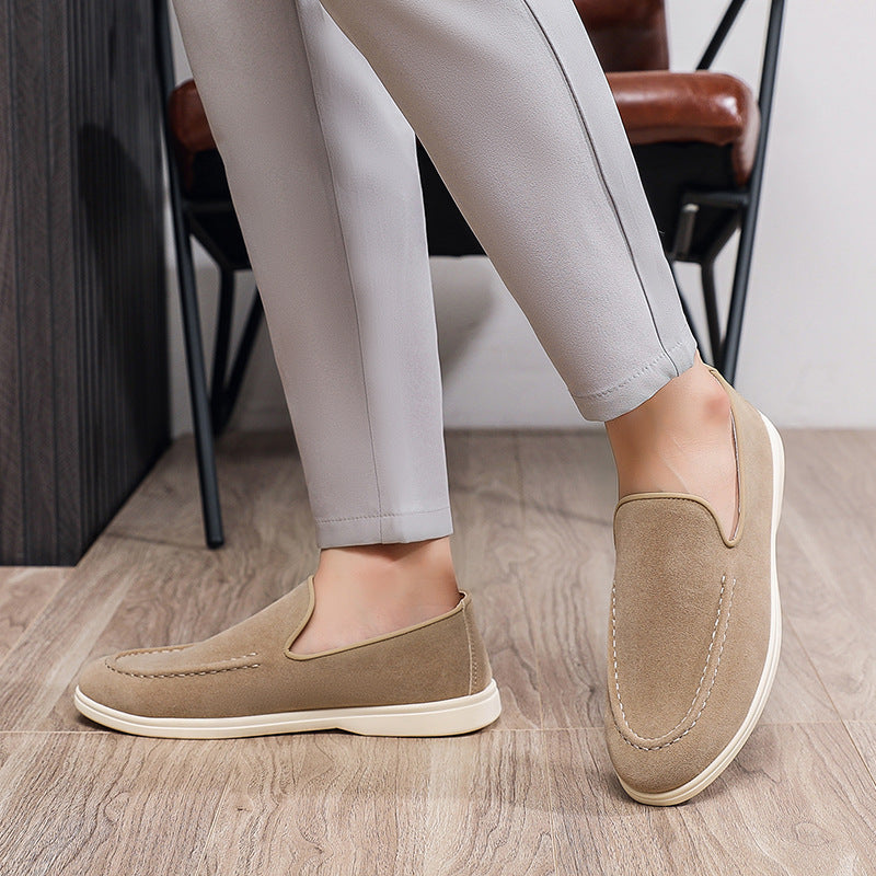 Flat-bottomed Slip-on Casual Large Size Men's Shoes