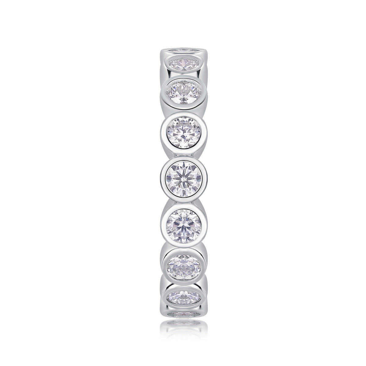 Emerging From The Cocoon - A Wedding Ring Set With Top-quality Moissanite S925 Silver And Platinum-plated Diamond Can Be Tested With A Diamond Pen. The Ring Is In Gold And Rose Gold