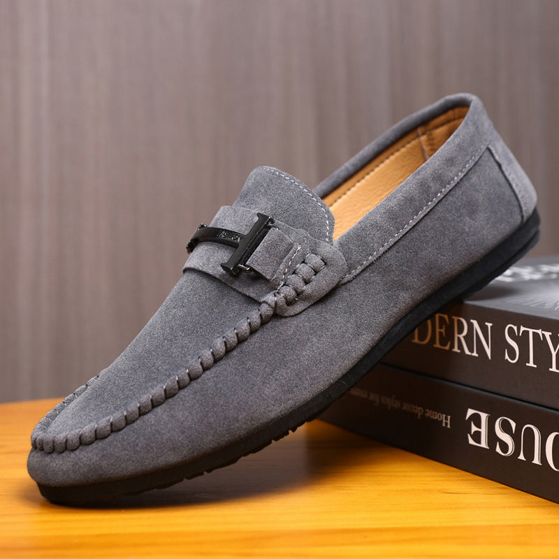 Men's Handmade Soft Sole Casual Low-Cut Round-Toe Slip-On Loafers