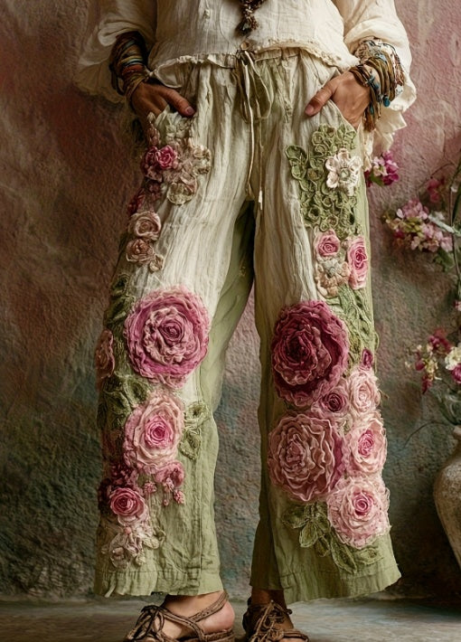 Ladies' Printed Leisure Long Pants