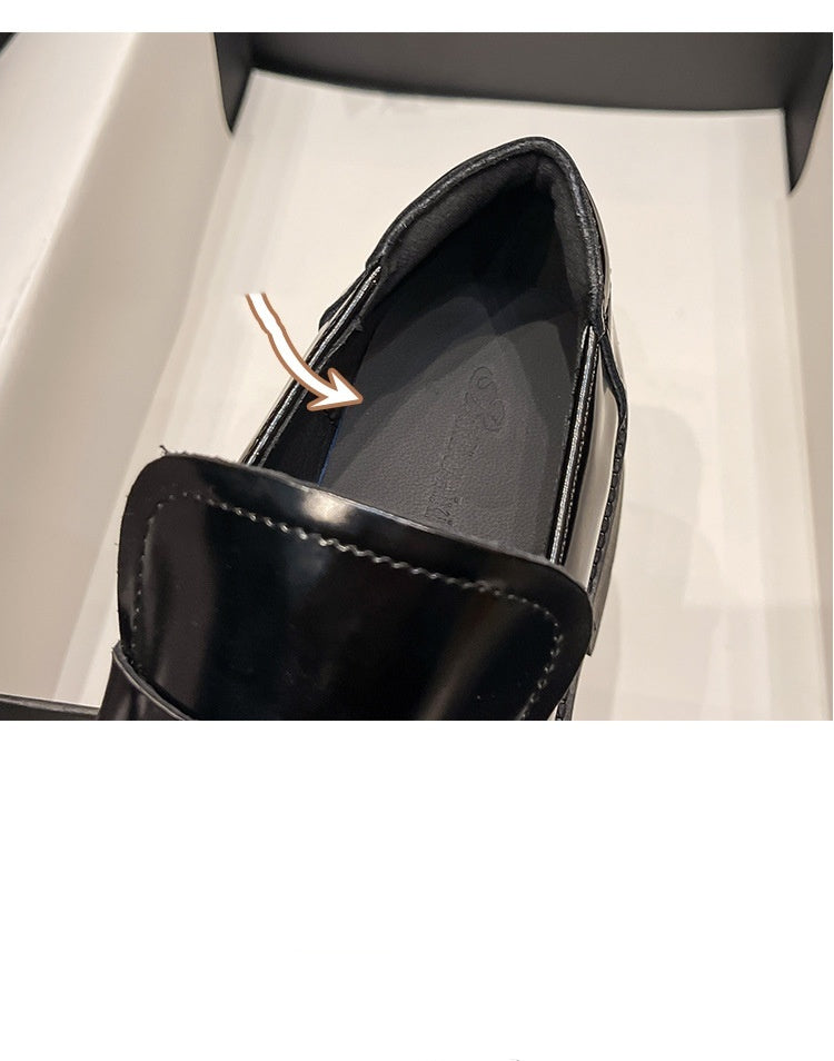 Niche Design Retro Mary Jane Shoes For Women Square Toe Shallow Mouth