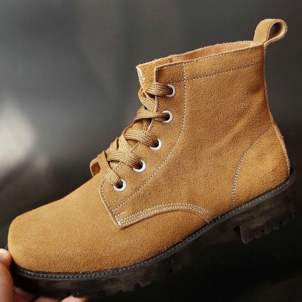 Fluffy Breathable Construction Site Protective Old-fashioned Big Head Shoes