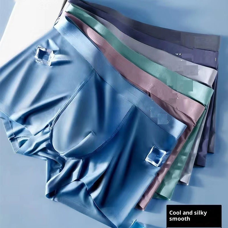 Men's Flat-cut Ice Silk Shorts