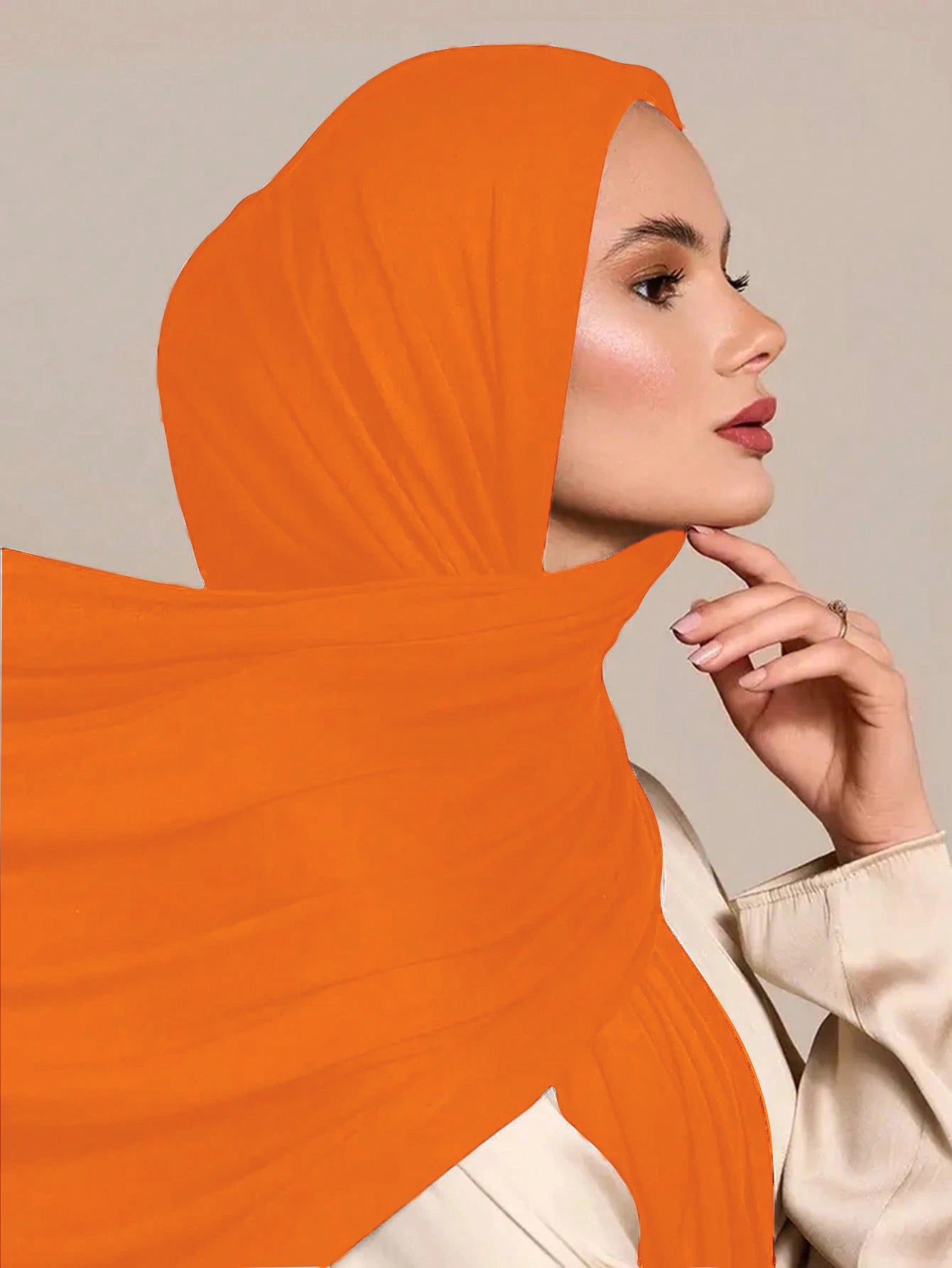 Solid Color Versatile Casual Headscarf