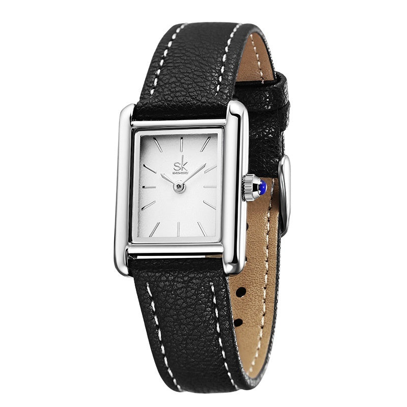 Watch Retro Minority Watch Fashion Waterproof Quartz Watch High Sense Small Square Watch