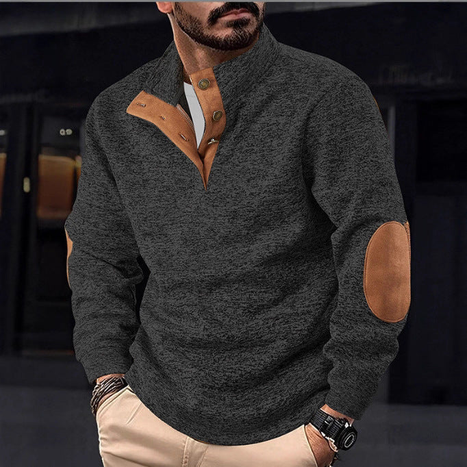 Men's Casual Printed Pullover Sweatshirt Knitwear
