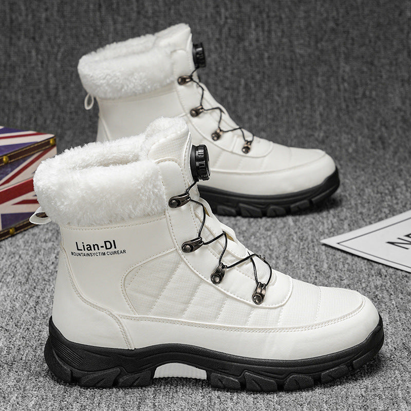 Warm Snow Boots Fleece-lined Thickened Men
