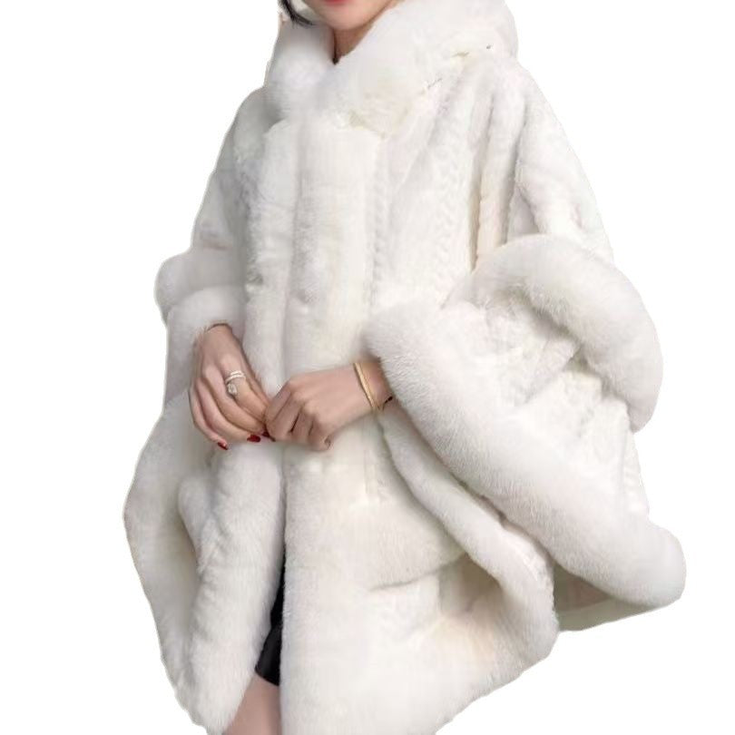 High-grade Solid Color Flannel Cloak