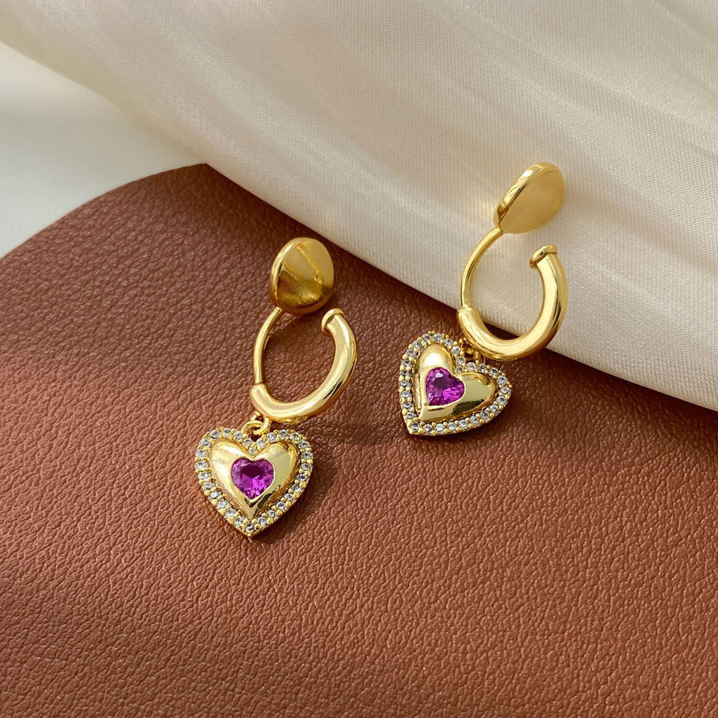 Copper-plated High-end C-shaped Light Luxury Earrings