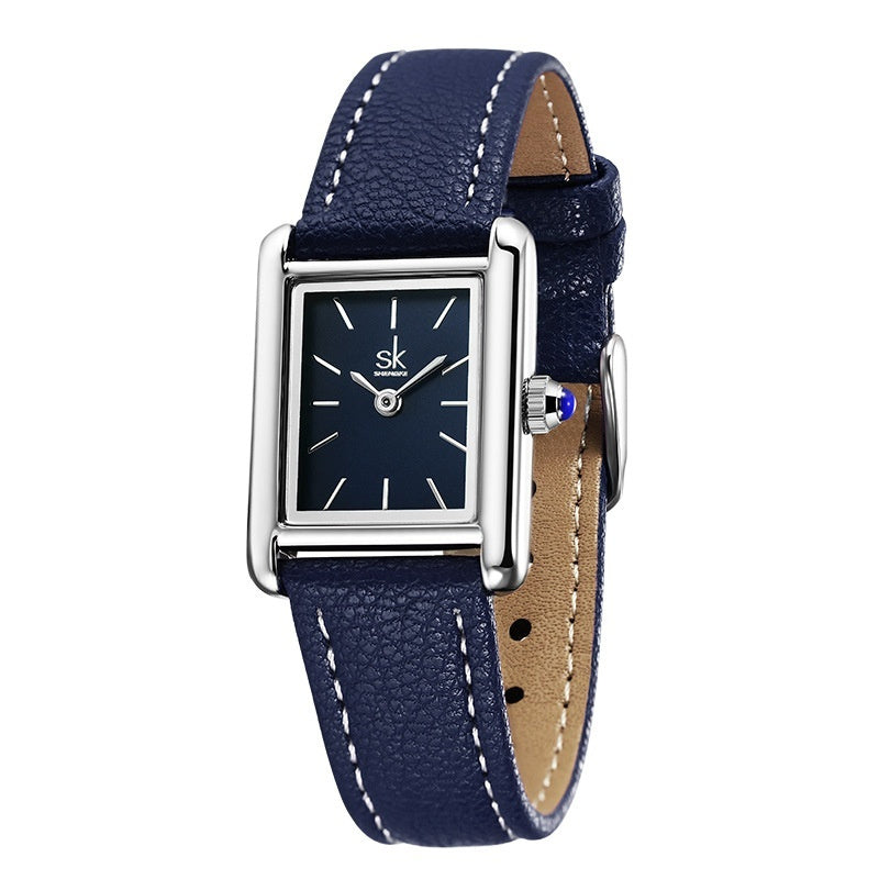 Watch Retro Minority Watch Fashion Waterproof Quartz Watch High Sense Small Square Watch