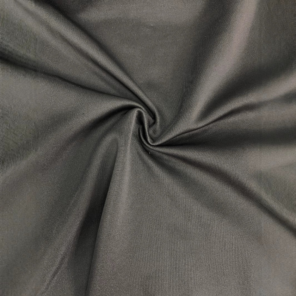 One-shoulder Cloak Slit Black Dress